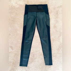 Athlete Leather front leggings